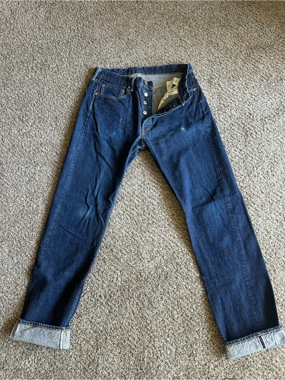 3 Buck Mason Cowboy Cut Loomstate Selvedge Jeans - 32x34 - USA - Picture 3 of 13